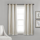 Lush Decor Sheer Grommet Curtains With Insulated Blackout Lining 16T002546 Wheat - Like New