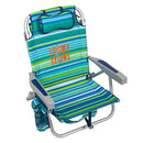 Tommy Bahama 5 Position Beach Chair (Green Stripes) - Like New