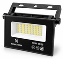 NOVATECH TERRA SPOT 10W SOLAR LED FLOOD LIGHT 1100LM MOTION SENSOR IP65 - BLACK - Like New