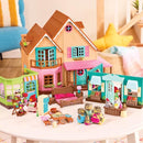 Li'l Woodzeez – Pass – The – Pasta Restaurant Playset – 41 Pieces Dollhouse Set - Like New