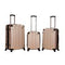 ROCKLAND LONDON 3-PIECE HARDSIDE SPINNER LUGGAGE SET, CHAMPAGNE Like New