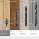 AMEROCK CARRIONE COLLECTION 2-1/2 IN. (64MM) KNOB BP36647MBKBBR - MARBLE BLACK - Brand New