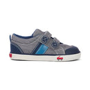 Toddler See Kai Run Russell - Double Strap Sneaker, Navy/Multi, Size 9.5 - Like New