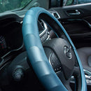 ATMOMO Microfiber Leather Car Steering Wheel Cover Universal Fit 15 Inch - Blue - Brand New