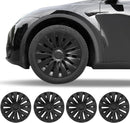 KLUTCHTECH COVERS 14-SPOKES WHEEL CAPS 19'' WHEEL HUB CAPS 4 PACK - MATTE BLACK - Like New