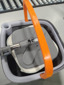 GENERIC ROTATING MOP WITH 2 MOP PADS - GRAY/ORANGE - Scratch & Dent