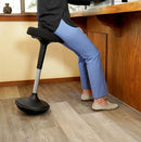 UNCAGED ERGONOMICS WOBBLE STOOL WSF-B - BLACK - Like New
