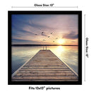 Americanflat 13x13 Picture Frame - Engineered Wood - Black - Brand New