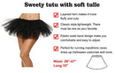 88-B16030008-01-BLK-OS Simplicity Women's Classic 5 Layered Tulle Tutu Skirt - Like New