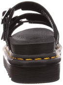 25456001 DR MARTENS WOMEN BLAIRE SLIDE SANDAL BLACK HYDRO SIZE 11 - Like New