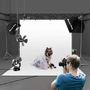 MOUNTDOG Photo Backdrop Stand Kit 10x6.5ft Background Support System - Black - Like New