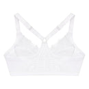 GLAMORISE WOMEN'S FRONT-CLOSE T-BACK WONDERWIRE, WOMEN 46DD, WHITE - Like New