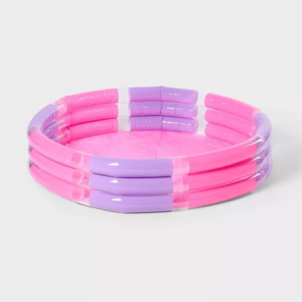 SUN SQUAD INFLATABLE 3 RING POOL - PINK - Like New