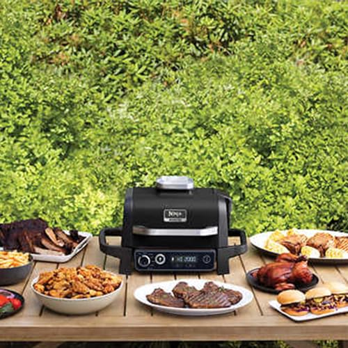 NINJA OG705CO WOODFIRE OUTDOOR GRILL AND SMOKER 7 IN 1 - BLACK - Brand New