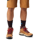 174641 COLUMBIA MEN NEWTON RIDGE PLUS II SUEDE WATERPROOF, ELK/RED, SIZE 8.5 - Like New