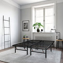LAYLA CLASSIC BRANDS LOTHIAN 14-INCH PLATFORM BED FRAME KING J10128-0016 - BLACK - Like New