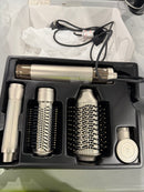 MESCOMB 5-IN-1 HOT AIR STYLER HAIR DRYER AUTO WRAP CURLERS VOLUM - CHAMPAGNE - Like New