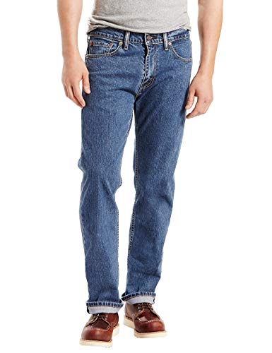 LEVI'S MEN'S 505 REGULAR FIT JEANS - SIZE 32W X 32L - STONEWASH/STRETCH - Brand New