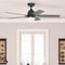 HUNTER FAN COMPANY HUNTER RAPIDAN LED 52"" CEILING FAN 5 BLADE - MATTE BLACK - Like New
