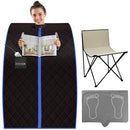 SereneLife Portable Sauna, Infrared Sauna Tent with Heated Foot Pad 38"x32" - Brand New