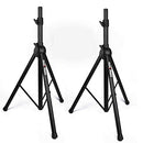 HOLA! MUSIC PAIR OF PA SPEAKER STANDS, PROFESSIONAL HEAVY-DUTY HPS-500PA - BLACK - Like New
