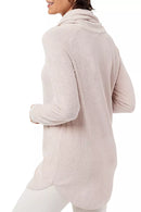 BAREFOOT DREAMS COZYCHIC ULTRA LITE COASTAL COWL NECK TUNIC E - L - SAND DUNE - Like New