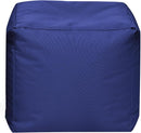 GOUCHEE HOME CUBE BRAVA ELECTRIC BLUE POUF OTTOMAN WATER-REPELLENT - ROYAL BLUE - Brand New