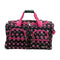 ROCKLAND ROLLING DUFFEL BAG 22" - BLACK PINK DOT - Brand New
