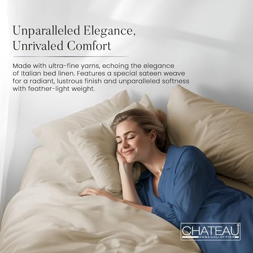 CHATEAU HOME COLLECTION BREATHABLE CALKING SHEET SET CALIFORNIA KING SIZE TAUPE - Brand New