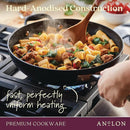 Anolon Advanced Home Hard-Anodized Nonstick 11 Piece Cookware Set - Onyx Like New