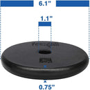 YES4ALL 1 INCH CAST IRON WEIGHT PLATES FOR DUMBBELLS (COMBO 5LBS X 4PCS) - Like New