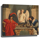 Faust And Mephistopheles Playing Chess Print Poster Vintage Painting - Unframed - Brand New