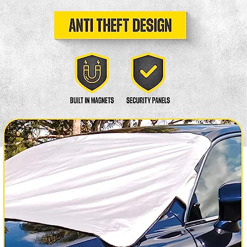BELLHOWELL WEATHERFORCE 360 REVERSIBLE WINDSHIELD PROTECTOR, 6FT X 10FT - BLACK - Like New
