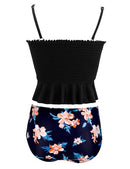 AONTUS Women Two Piece Bandeau Bikini Swimsuit With Bottoms AON-2PBIKINISS-BLK-M - Like New