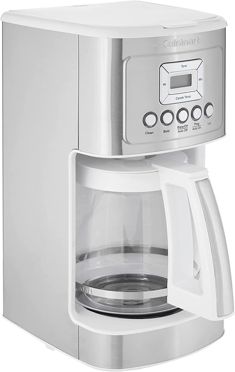 Cuisinart Perfectemp Coffee Maker, 14-Cup Glass - White Like New