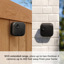 Blink Outdoor 4 XR two-year battery camera 4x security coverage 2 camera - Black - Like New