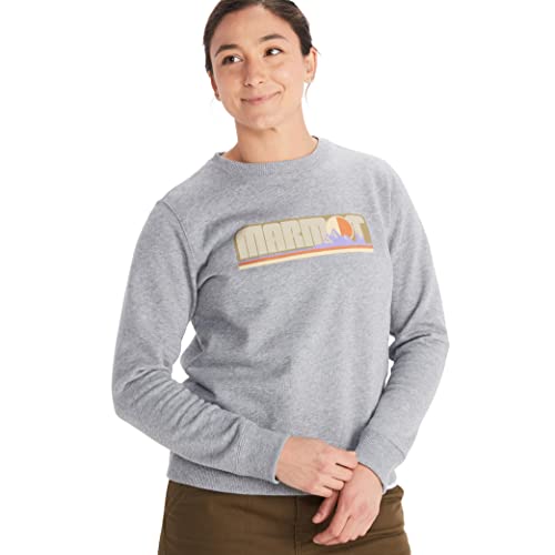 MARMOT Women's Montane Crew Sweatshirt - Screen Printed Graphic - Brand New