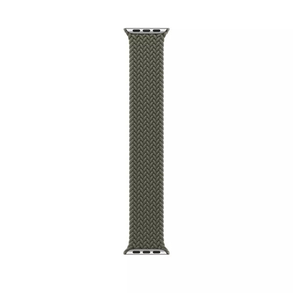 APPLE WATCH BRAIDED SOLO LOOP 45MM MR193AM/A - SIZE 8 - OLIVE - Like New
