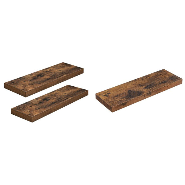 VASAGLE Wall Shelf Set of 2, Vintage Floating Shelf 23.6 Inch, Hanging Shelves - Like New