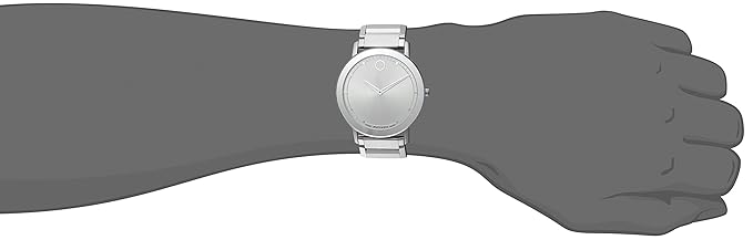 MOVADO SWISS QUARTZ STAINLESS STEEL CASUAL WATCH - Silver-Toned - Like New