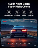 REDTIGER DASH CAM FRONT REAR 4K/2.5K FULL HD DASH CAMERA FOR CARS F7NP - BLACK - Like New