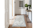 KATHY IRELAND SOFT BRUSHED FLANNEL WASHABLE 30"×72" RUNNERS RUG - IVORY TAPESTRY - Brand New