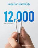 ANKER POWERLINE II LIGHTNING CABLE MFI CERTIFIED USB CHARGING CORD - WHITE - Like New