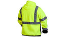 Pyramex Safety Pullover Sweatshirt With Black Bottom Hi Vis Lime MEN L - Brand New