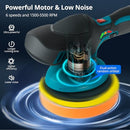 FABOKA 6 INCH CORDLESS BUFFER POLISHER 12V DUAL-ACTION ORBITAL FA001 - BLUE - Like New