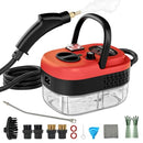 AULANK STEAM CLEANER, 14PCS, 6 LEVEL, HEAT 15S UP, TC-SC-002-2RED - 2-RED - Like New