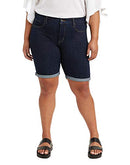 LEVI'S WOMEN'S BERMUDA SHORTS - SIZE: WOMEN 24 - ROYAL RINSE - DARK INDIGO - Brand New