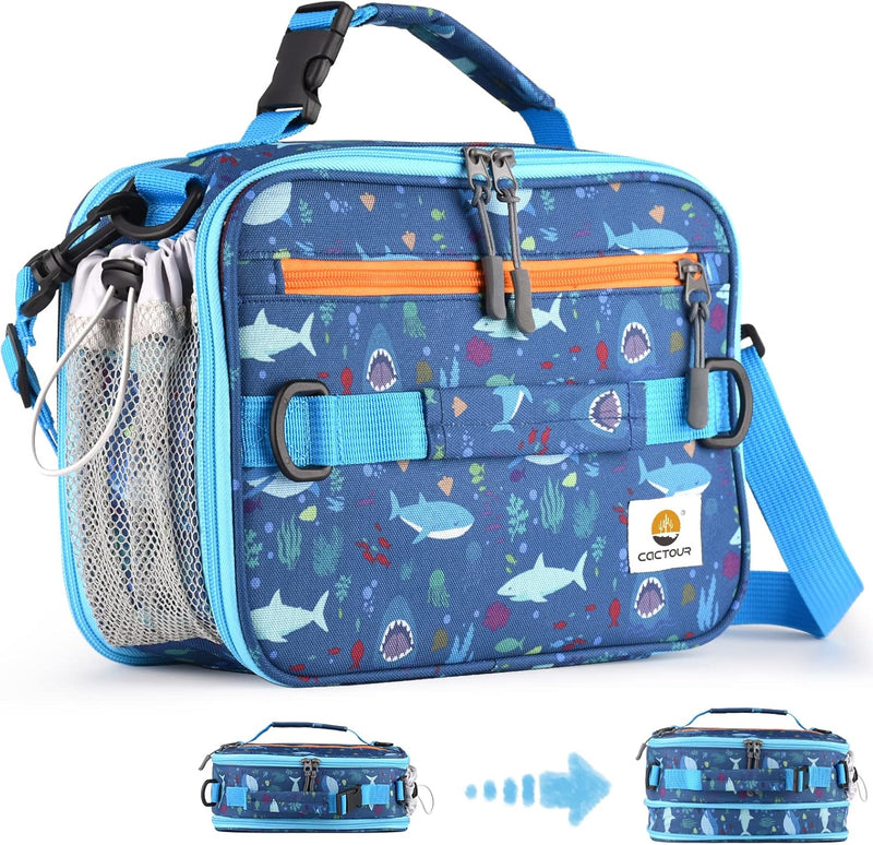 CACTOUR INSULATED LUNCH BAG - SHARK - Like New