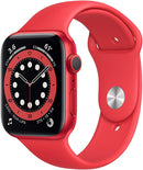 Apple Watch Series 6 GPS 44mm RED Aluminum Case with Product RED﻿ M00M3LL/A Like New