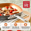 Gotham Steel 9.5" Square Fry Pan Ultra Nonstick Ceramic GS-SQNSPAN-ORG/BLK-9.5 - Like New